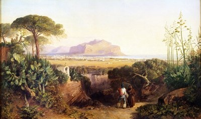 Palermo, Sizilien, 1847 von Edward Lear